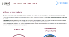 Desktop Screenshot of forteproducts.com